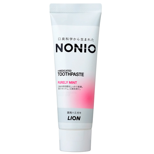 LION Nonio Зубная паста отбеливающего и длительн. освеж. действия с легким мятным вкусом,130 гр