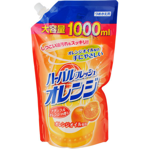 Mitsuei Средство для мытья посуды, овощей и фруктов с апельсином з/б - Dishwashing liquid, 1000мл
