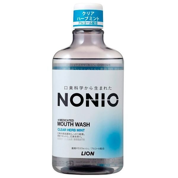 LION Nonio Ополаскиватель для полости рта с длительным освежающим эффектом, охлаждающий мятный вкус, 600 мл.