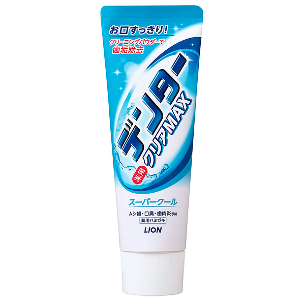 DENTA CLEAR MAX SUPERCOOL - Зубная паста с микрогранулами для защиты от кариеса с ментолом, 140г