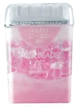Nagara Aqua Beads Арома-поглотитель запаха гелевый Роза, 360 г