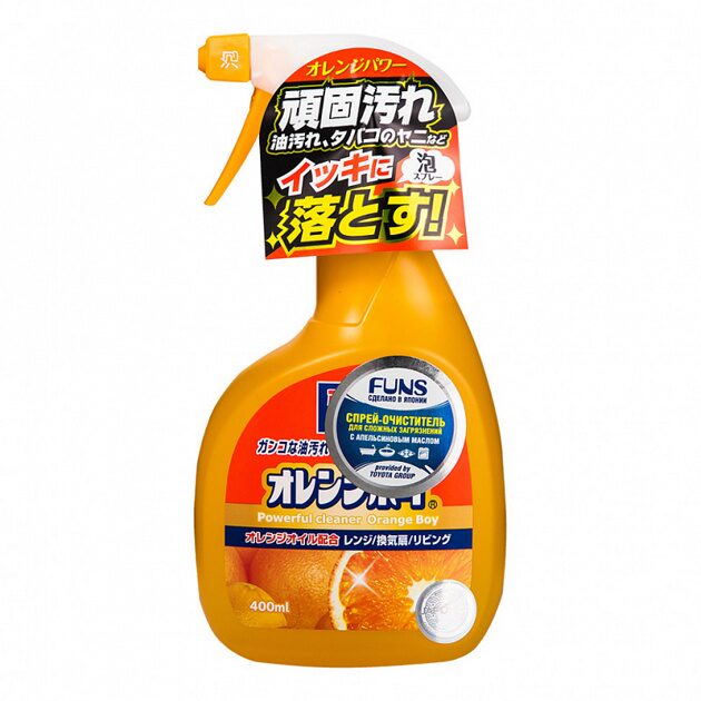 Funs Orange Boy Очиститель сверхмощный для дома с ароматом апельсина, 400 мл